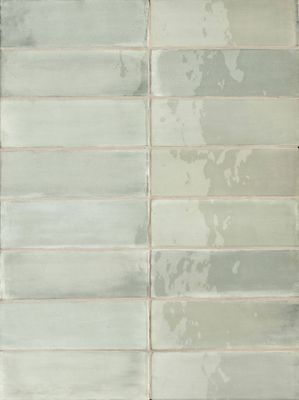 Wandtegel groen Sartoria Tbrick 16x5cm aquamarine glans gerectificeerd