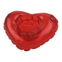 Drijvende bekerhouder rood hart 20 cm   - - thumbnail
