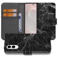 Samsung Galaxy S25 Edge | Bookcase | Marmer Zwart