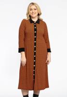 Yoek Blouse jurk KARINA | Oranje | Maat 46/48