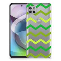 Motorola Moto G 5G | TPU bumper | Zigzag Groen