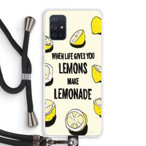 Lemonade: Samsung Galaxy A71 Transparant Hoesje met koord