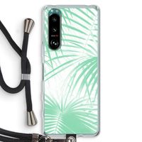 Palmbladeren: Sony Xperia 5 III Transparant Hoesje met koord