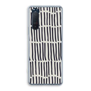 Moroccan stripes: Sony Xperia 5 II Transparant Hoesje