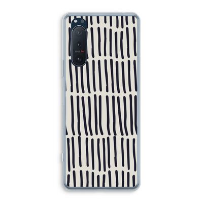 Moroccan stripes: Sony Xperia 5 II Transparant Hoesje