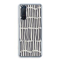 Moroccan stripes: Sony Xperia 5 II Transparant Hoesje