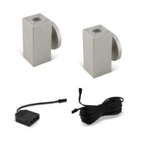 Uitbreidingsset LED-wandlamp Jelsi up-down zilver 12V - 2 spots