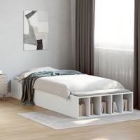 Bedframe bewerkt hout wit 90x190 cm