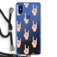 Rock: Xiaomi Mi Mix 3 Transparant Hoesje met koord