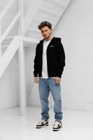 Club Zipped Hoodie Zwart