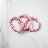 Bamboe Scrunchies Roze (3 Stuks) Klein