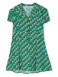 Philosophy Di Lorenzo Serafini Kids robe-chemise à imprimé cœur - Vert