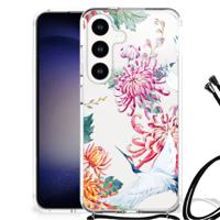 Samsung Galaxy S24 Case Anti-shock Bird Flowers