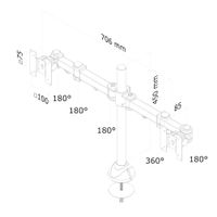 NeoMounts Monitor Bureausteun FPMA-D960DG - thumbnail