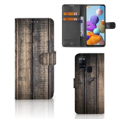 Samsung Galaxy A21s | Book Style Case | Steigerhout