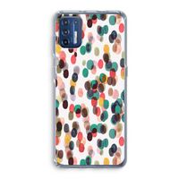 Tropical Dots: Motorola Moto G9 Plus Transparant Hoesje