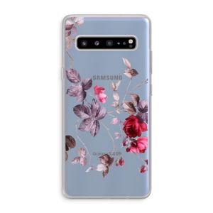 Mooie bloemen: Samsung Galaxy S10 5G Transparant Hoesje