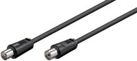 Goobay 11723 coax-kabel 3C-2V 5 m Coaxiaal Zwart - thumbnail