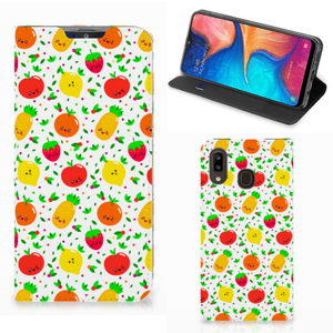 Samsung Galaxy A30 Flip Style Cover Fruits