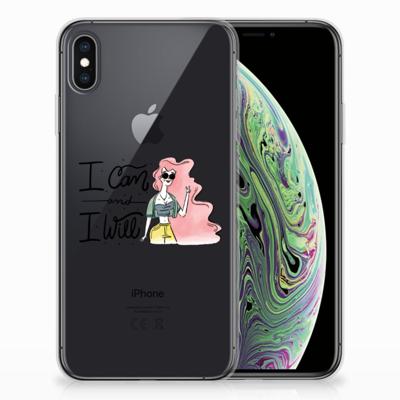 Apple iPhone Xs Max Telefoonhoesje met Naam i Can