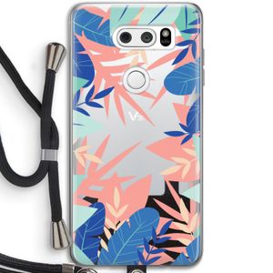 Tropisch: LG V30 Transparant Hoesje met koord