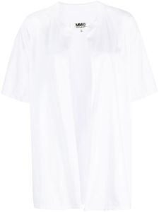 MM6 Maison Margiela T-shirt met open voorkant - Wit
