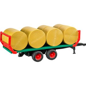 BRUDER Bale transport trailer with 8 round bales schaalmodel onderdeel en -accessoire