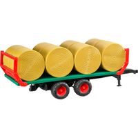 BRUDER Bale transport trailer with 8 round bales schaalmodel onderdeel en -accessoire - thumbnail