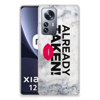 Xiaomi 12 Pro | Siliconen hoesje | met naam Already Taken White