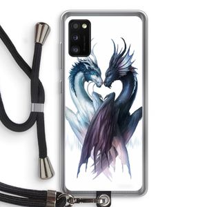 Yin Yang Dragons: Samsung Galaxy A41 Transparant Hoesje met koord