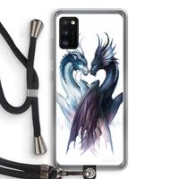 Yin Yang Dragons: Samsung Galaxy A41 Transparant Hoesje met koord