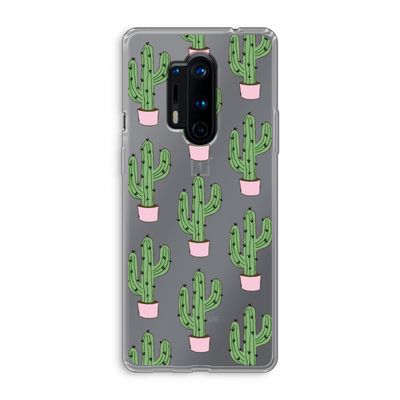 Cactus Lover: OnePlus 8 Pro Transparant Hoesje