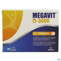 Megavit D-3000 Caps 30