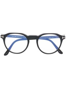 TOM FORD Eyewear lunettes de vue à monture ronde FT5833B - Noir