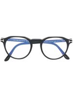 TOM FORD Eyewear lunettes de vue à monture ronde FT5833B - Noir - thumbnail