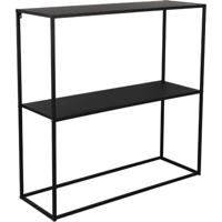 Bijzettafel - Trion Xena - Consoletafel - Zwart - Metaal