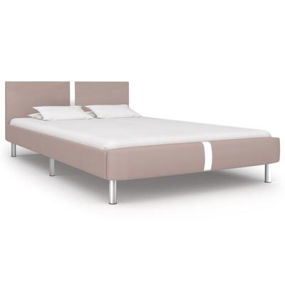 Bedframe kunstleer cappuccino 140x200 cm