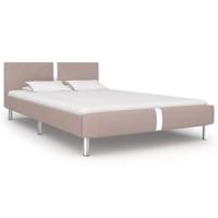Bedframe kunstleer cappuccino 140x200 cm