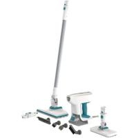 Multifunctionele stoommop - BLACK & DECKER - BHSM15FX08-QS - 1500 W - 8 accessoires - Wit / Grijs / Blauw