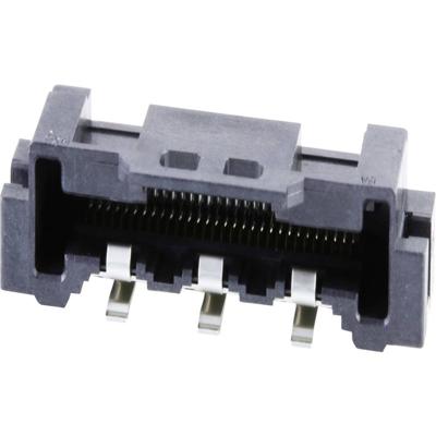 Molex 501864-3091 Female header, inbouw (standaard) Totaal aantal polen: 30 Rastermaat: 0.5 mm Inhoud: 1 stuk(s) Tape on Mini reel