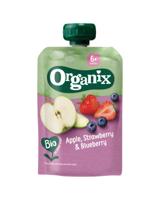 Organix Knijpfruit appel, aardbei en bosbessen 6+M bio