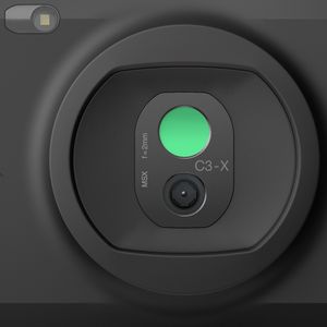 FLIR C3-X Compact Warmtebeeldcamera -20 tot 300 °C 8.7 Hz MSX, WiFi, Geïntegreerde digitale camera, Tot 2 m valveilig, Geïntegreerde LED-lamp