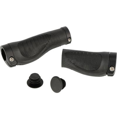 Trivio - fiets handvatten nexus 128/95 rubber ergonomisch lock-on zwart