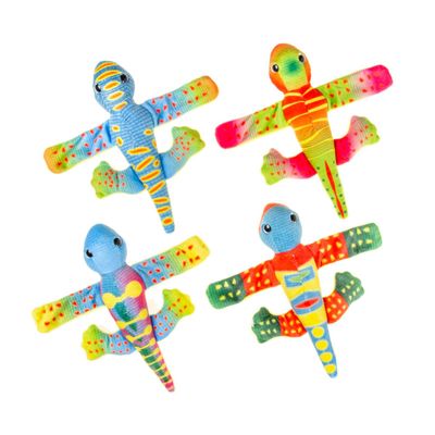 Klaparmband pluche hagedis