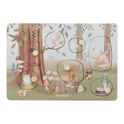 Little Dutch Geluidenpuzzel hout forest friends Little Dutch Geluidenpuzzel hout forest friends