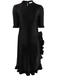 Rabanne robe courte asymétrique à coupe courte - Noir