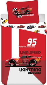 Cars Dekbedovertrek Lightning McQueen I&apos;am Speed- 140 x 200 cm - Katoen