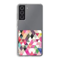 Gekleurde driehoekjes: Samsung Galaxy S21 FE Transparant Hoesje