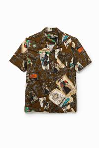 Hawaïshirt met tarotprint - GREEN - XXL