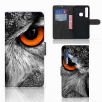 Samsung Galaxy A9 2018 Telefoonhoesje met Pasjes Uil - thumbnail